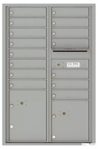 4C13D-15-4C Horizontal Mailbox-Silver Speck