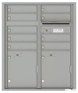 4CADD-09-4C Horizontal Mailbox-Silver Speck