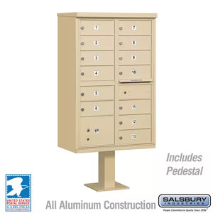 3313-U-Cluster Mailbox-Sandstone