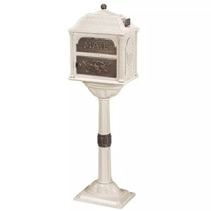 CL-Mailbox & Post Combo-Almond with Antique Bronze