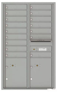 4C14D-16-4C Horizontal Mailbox-Silver Speck