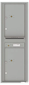 4C14S-2P-4C Horizontal Mailbox-Silver Speck