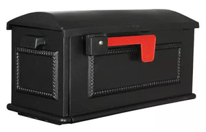 SCT-1010-Mailbox Only (without Post)-Black with Red