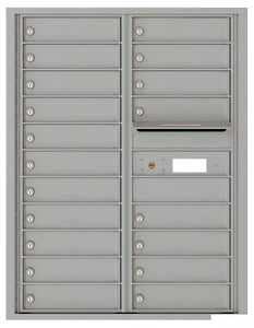 4C11D-19-4C Horizontal Mailbox-Silver Speck