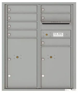 4CADD-07-4C Horizontal Mailbox-Silver Speck