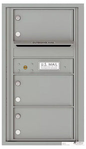 4C08S-03-4C Horizontal Mailbox-Silver Speck