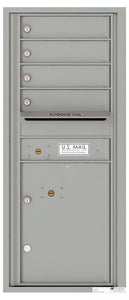 4C11S-04-4C Horizontal Mailbox-Silver Speck