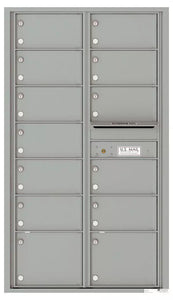 4C15D-13-4C Horizontal Mailbox-Silver Speck