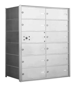 1400 Series Front-Loading Horizontal Mailboxes - 11 Double Wide Tenant Doors