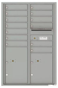 4C13D-13-4C Horizontal Mailbox-Silver Speck