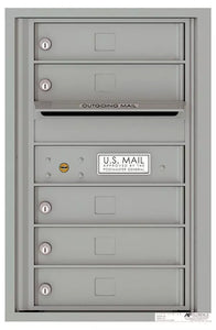 4C07S-05-4C Horizontal Mailbox-Silver Speck