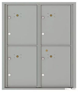 4CADD-4P-4C Horizontal Mailbox-Silver Speck