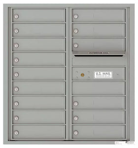 4C09D-15-4C Horizontal Mailbox-Silver Speck