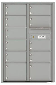 4C13D-11-4C Horizontal Mailbox-Silver Speck