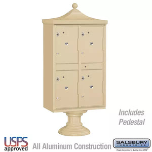 3304RU-Cluster Mailbox, Parcel Delivery Mailboxes-Sandstone