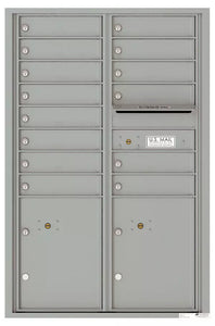 4C13D-14-4C Horizontal Mailbox-Silver Speck