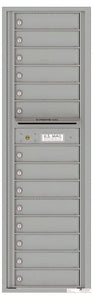 4C16S-14-4C Horizontal Mailbox-Silver Speck