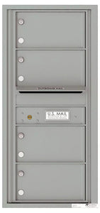 4C10S-04-4C Horizontal Mailbox-Silver Speck