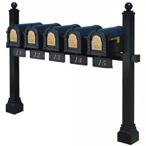 Keystone Eagle Pentad Multi-Mount Mailbox Post (Mailboxes not included)