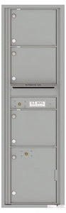 4C16S-03-4C Horizontal Mailbox-Silver Speck