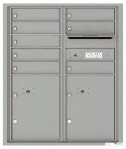 4CADD-08-4C Horizontal Mailbox-Silver Speck