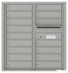 4C09D-16-4C Horizontal Mailbox-Silver Speck