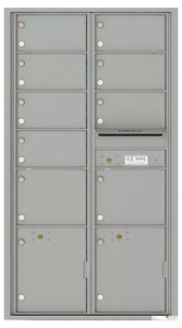 4C16D-09-4C Horizontal Mailbox-Silver Speck