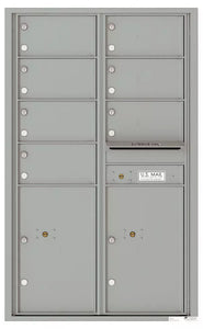 4C14D-07-4C Horizontal Mailbox-Silver Speck