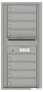 4C10S-08-4C Horizontal Mailbox-Silver Speck