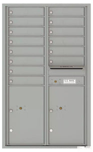 4C14D-14-4C Horizontal Mailbox-Silver Speck