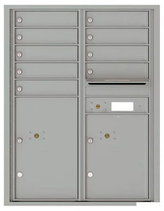 4C11D-09-4C Horizontal Mailbox-Silver Speck