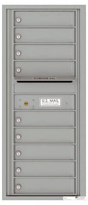 4C11S-09-4C Horizontal Mailbox-Silver Speck