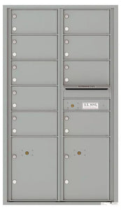 4C15D-09-4C Horizontal Mailbox-Silver Speck