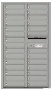 4C15D-28-4C Horizontal Mailbox-Silver Speck