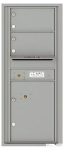 4C11S-02-4C Horizontal Mailbox-Silver Speck