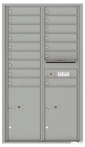 4C15D-16-4C Horizontal Mailbox-Silver Speck