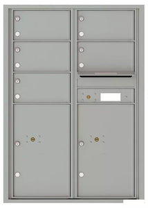 4C12D-05-4C Horizontal Mailbox-Silver Speck