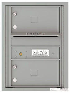 4C06S-02-4C Horizontal Mailbox-Silver Speck