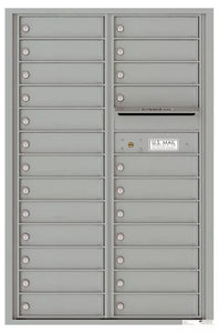 4C13D-24-4C Horizontal Mailbox-Silver Speck