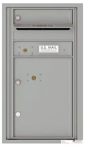 4C08S-01-4C Horizontal Mailbox-Silver Speck