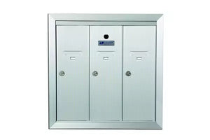 12503HA-Vertical Apartment Mailbox-Satin Nickel