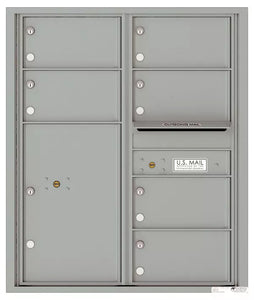 4C10D-06-4C Horizontal Mailbox-Silver Speck