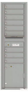 4C16S-09-4C Horizontal Mailbox-Silver Speck