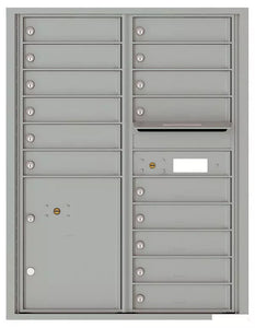 4C11D-15-4C Horizontal Mailbox-Silver Speck