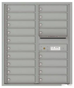 4C10D-18-4C Horizontal Mailbox-Silver Speck