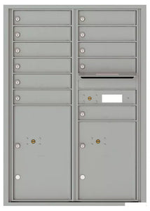 4C12D-11-4C Horizontal Mailbox-Silver Speck