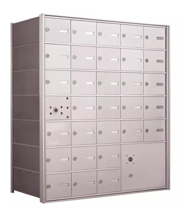 1400 Series Front-Loading Horizontal Mailboxes - 30 Doors and 1 Parcel Locker