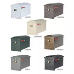 Residential Mailbox System with Fleur de Lis Mailbox and Newspaper Holder