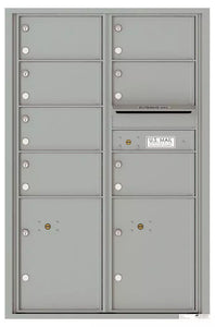 4C13D-07-4C Horizontal Mailbox-Silver Speck